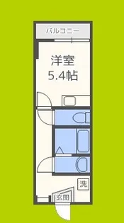 パーフェクトライフ九条【1階】の間取り