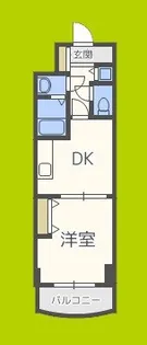 ノルデンタワー天神橋【4階】の間取り