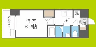 プレサンス難波インフィニティ【7階】の間取り