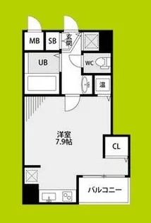 ラナップスクエア難波南【9階】の間取り