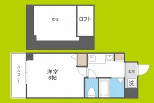 エステムコート難波ミューステージ【6階】の間取り