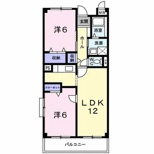 サンスタレ【2階】の間取り
