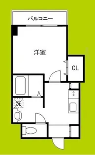 みおつくし岸里Ⅱ【6階】の間取り