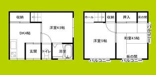 大阪府大阪市西成区千本南2丁目【一戸建】の間取り