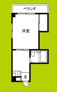 晩成ハイツ関目【2階】の間取り