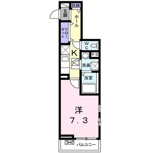 サンプラザ金剛【1階】の間取り