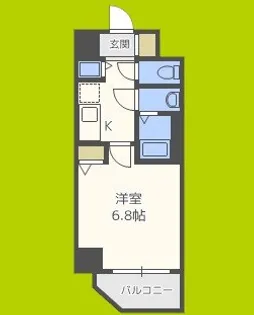 レジデンス福島II【3階】の間取り