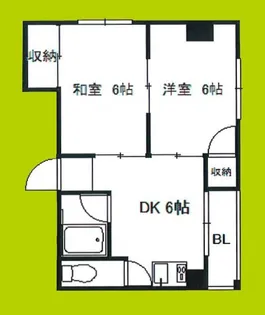 シュウ中川東【5階】の間取り