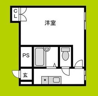 ガナス【5階】の間取り