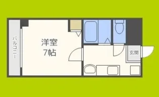 フローライト長居【7階】の間取り