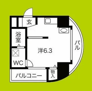 レクシア鶴ヶ丘【2階】の間取り