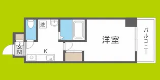 インペリアル靭本町【6階】の間取り