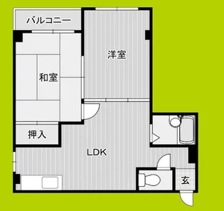 コーポ中野【4階】の間取り