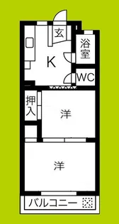 パレス帝塚山【2階】の間取り