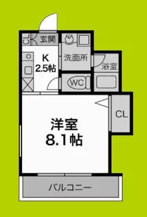 エムステージ矢田【2階】の間取り