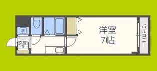 ボナール遠里小野【4階】の間取り