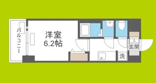 プレサンス上町台夕陽丘【2階】の間取り
