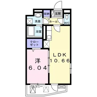カメリアYII【2階】の間取り