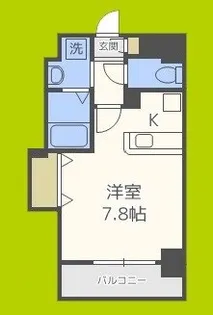 CASA MT 恵美須駅前【5階】の間取り