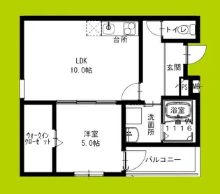 フジパレス庄内西町II番館【1階】の間取り