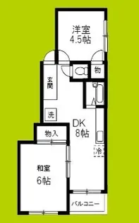 ハイツ富士【2階】の間取り