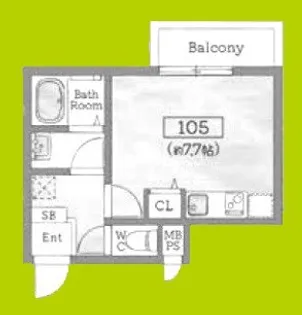 AILE南塚口V【1階】の間取り