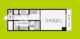 十三本町ウインズマンションII【4階】の間取り