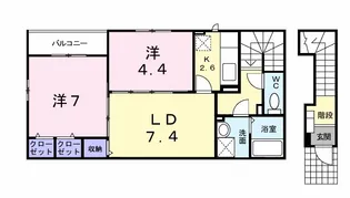 コートドール?【2階】の間取り
