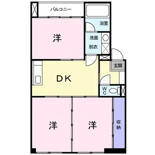 ハイツ中西【1階】の間取り