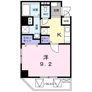 クリント ブライアント【7階】の間取り