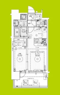 エステムコート難波WEST-SIDEVIIIエクシーナ【5階】の間取り