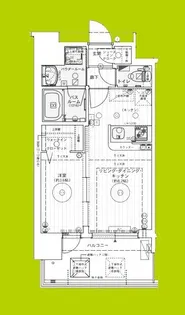 エステムコート難波WEST-SIDEVIIIエクシーナ【4階】の間取り