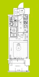 エステムコート難波WEST-SIDEVIIIエクシーナ【6階】の間取り
