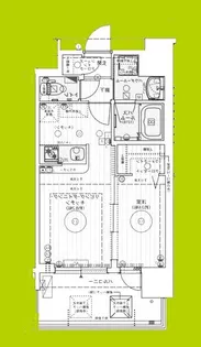 エステムコート難波WEST-SIDEVIIIエクシーナ【4階】の間取り