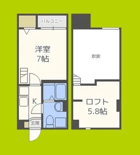 フクシア アベニュー【1階】の間取り