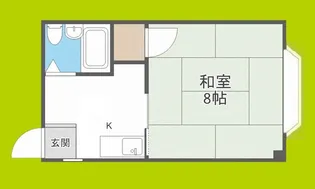 コーポK加美【2階】の間取り