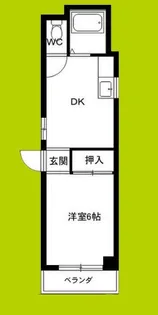 OK平野ハイツ【1階】の間取り