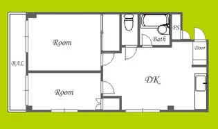 メゾンかせの【4階】の間取り