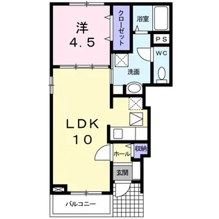 メゾンクワトロ【1階】の間取り