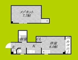 アベニール【4階】の間取り