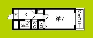 エクシード菅野【6階】の間取り