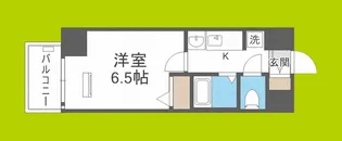 エステムコート大阪ベイエリア【6階】の間取り