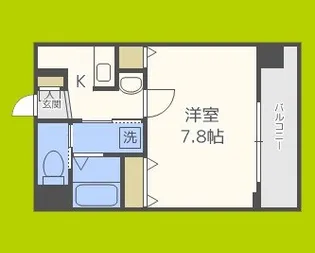 ミラージュパレス難波東レジデンス【7階】の間取り