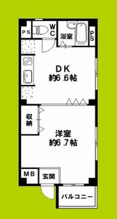 SKK夕凪マンション【2階】の間取り