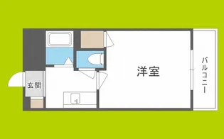 グリーンフィールド【4階】の間取り