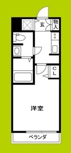 クレアート大阪トゥールビヨン【5階】の間取り