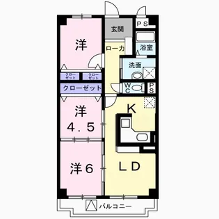 チュリス千里【2階】の間取り