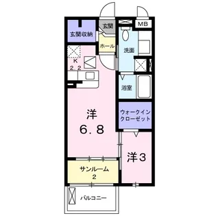 カルムルラーシュ【1階】の間取り