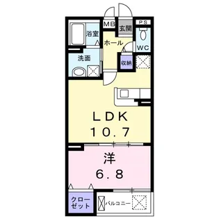 ベルソラーレ【1階】の間取り