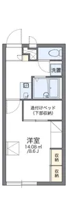 レオパレスパストラルB【2階】の間取り